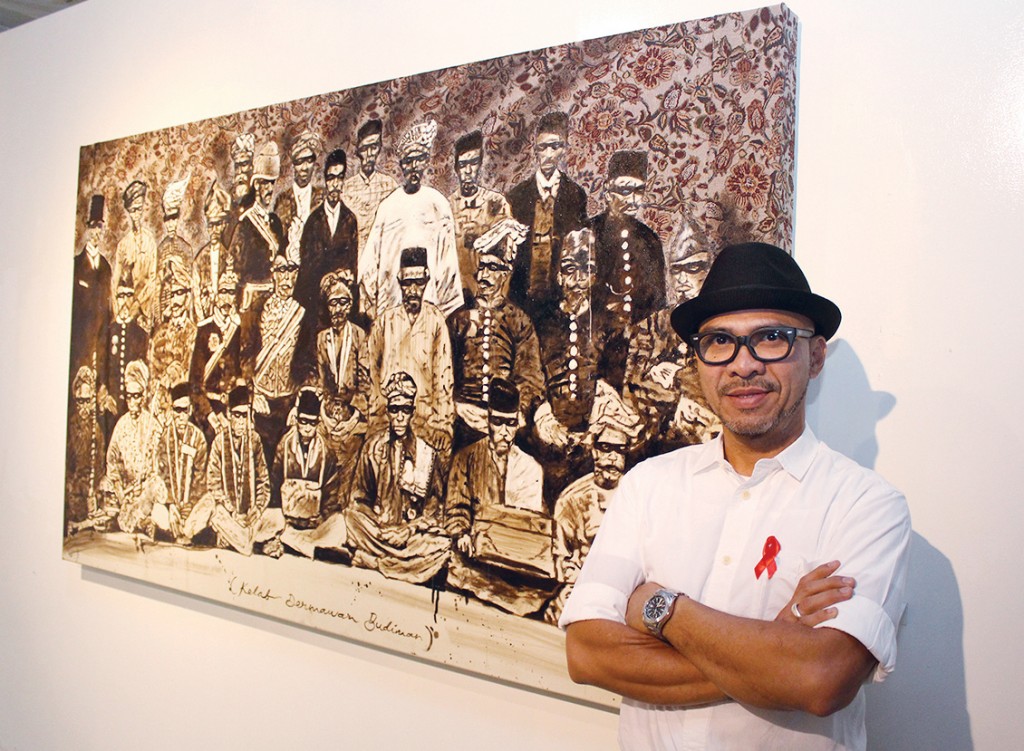  Jailani Abu Hassan, Director of Segaris Art Center offers his own original work "Kelab Dermawan Budiman" (pictured) for sale through ARTAID15 to benefit Malaysian AIDS Foundation's treatment, care and support programmes.