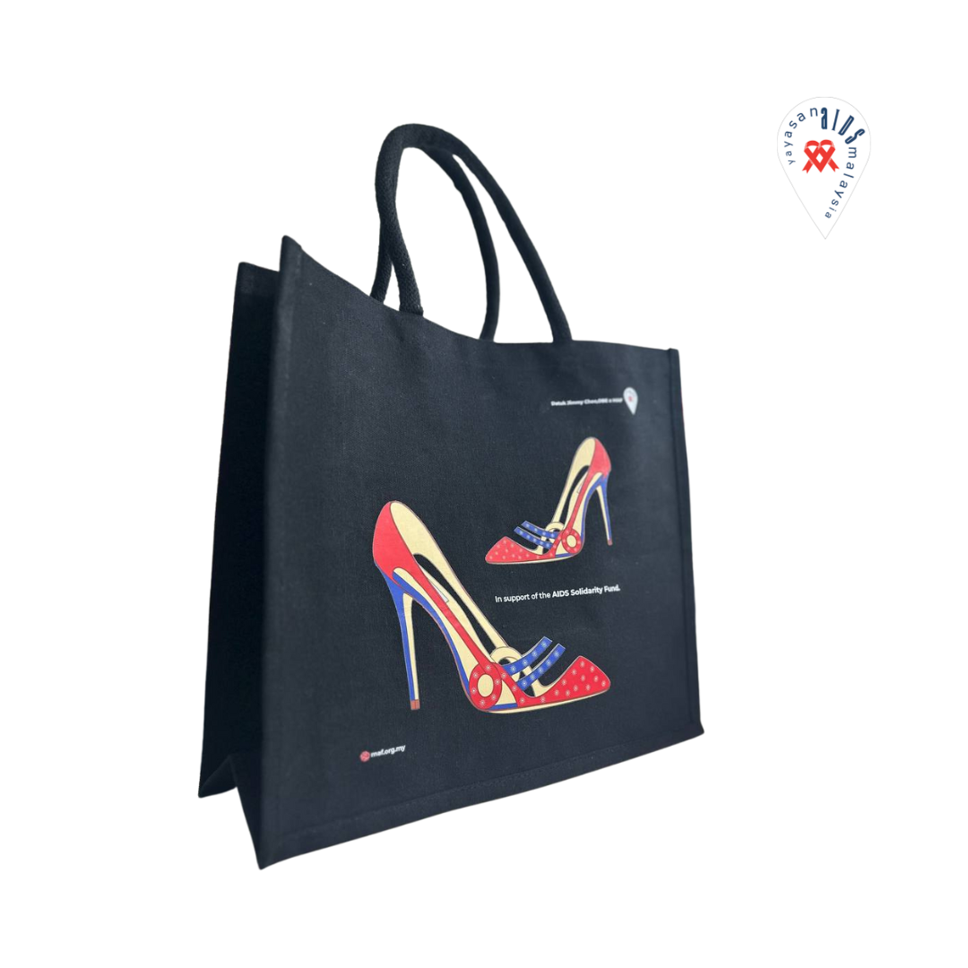 Datuk Jimmy Choo, OBE x MAF Tote Bag in Black - Image 2