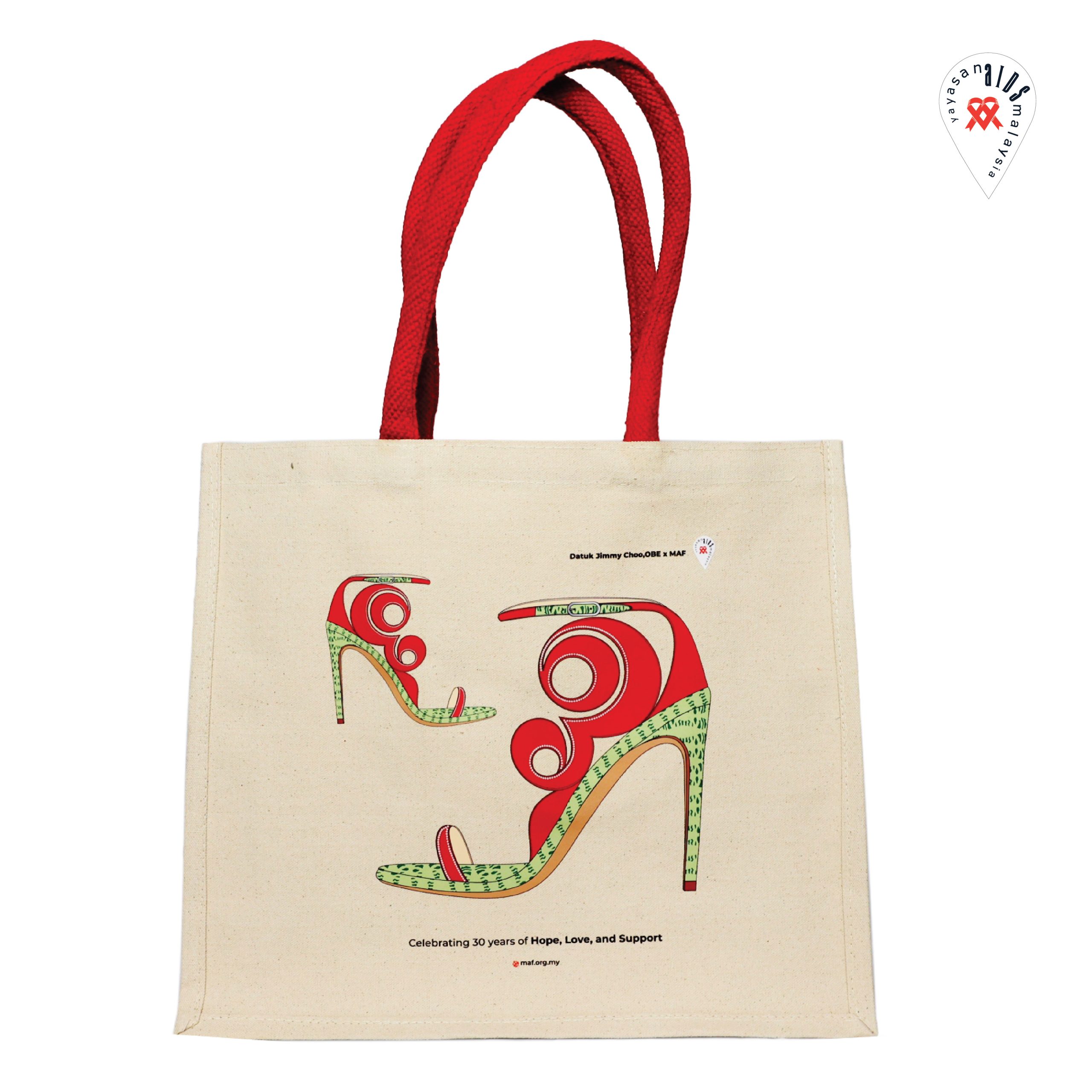 Tote Bag - Jimmy Choo X 30th MAF (BEIGE)