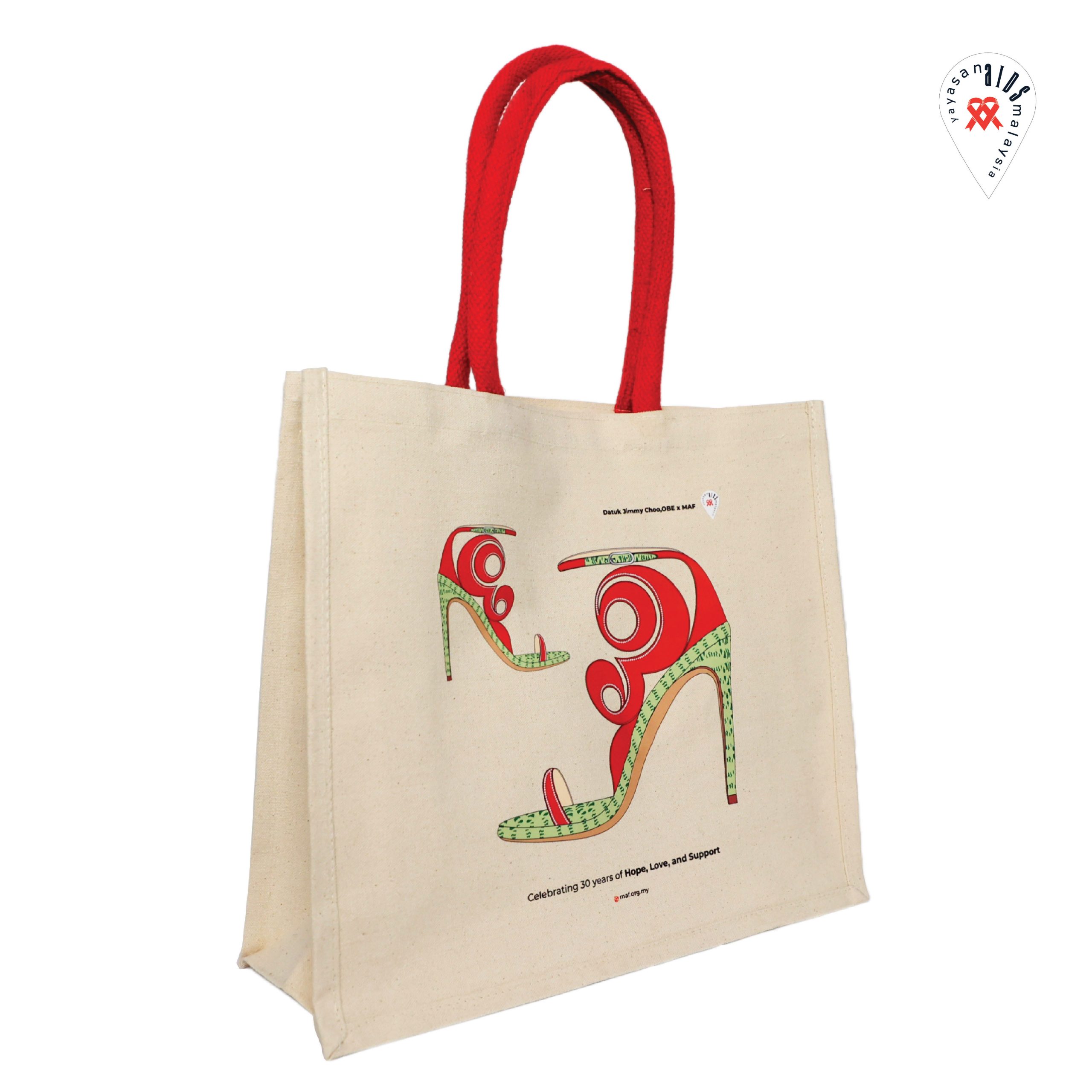 Tote Bag - Jimmy Choo X 30th MAF (BEIGE) - Image 3