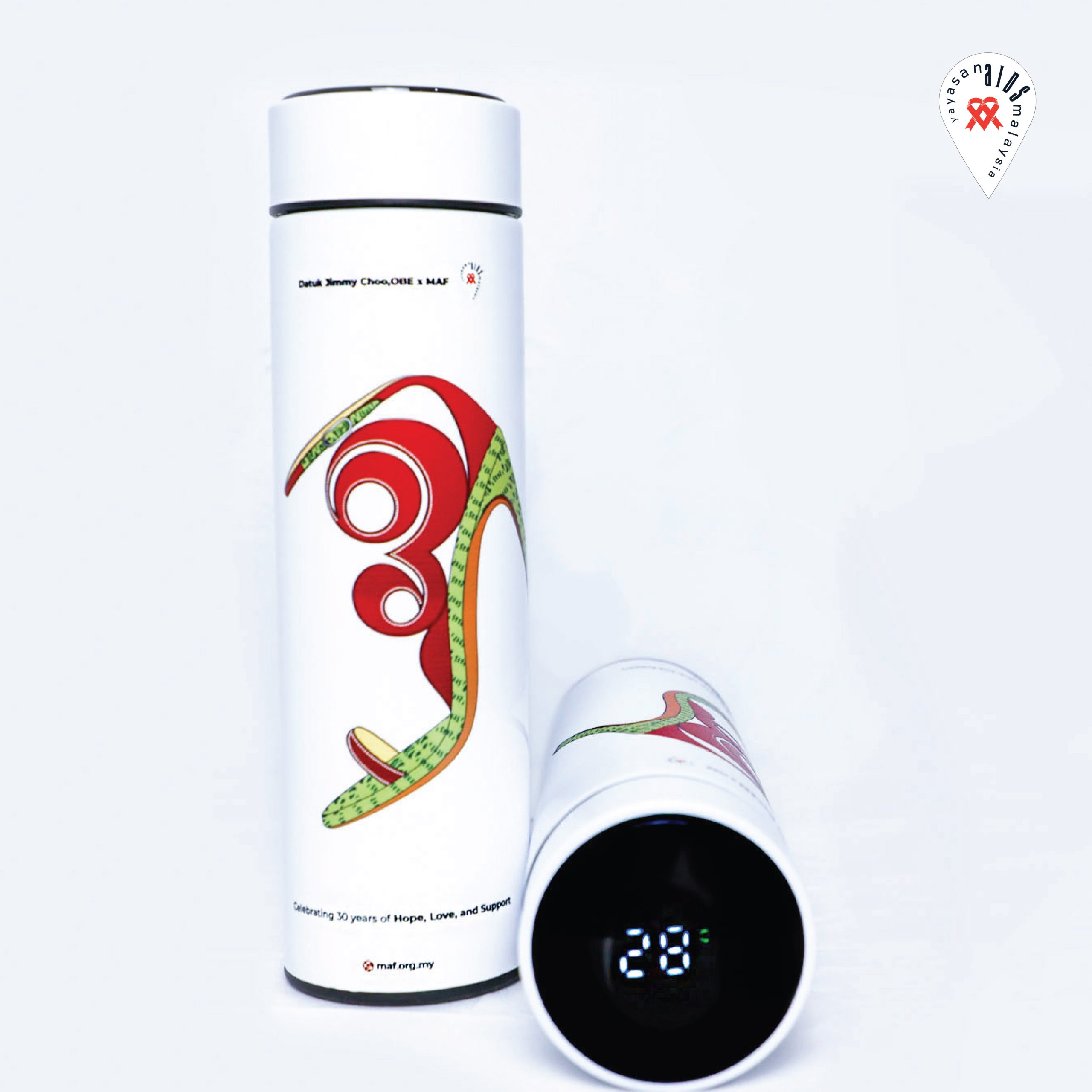 Smart LED Thermos - Datuk Jimmy Choo X 30th MAF