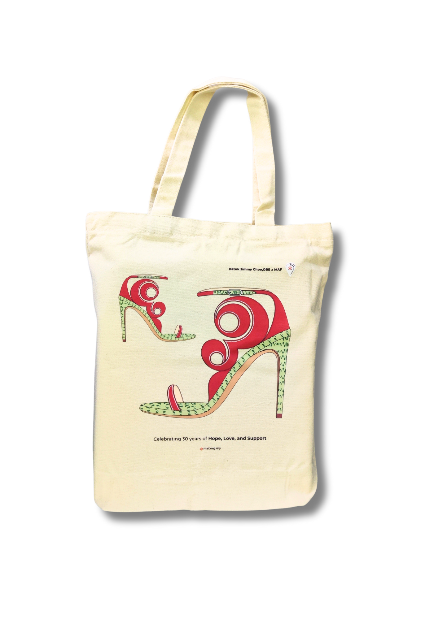 Canvas Bag - Jimmy Choo X 30th MAF (BEIGE)